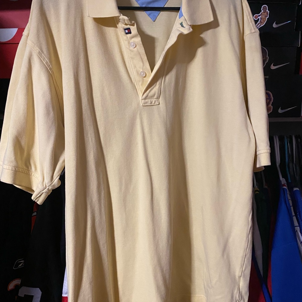 Tommy Hilfiger Yellow Polo Shirt with Classic Design
